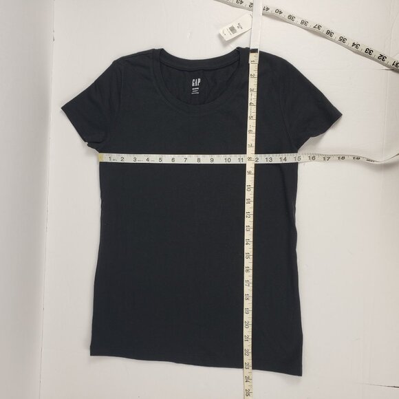 GAP XS Petite True Black T-shirt Womens Stretch Favorite T Summer Spring - Picture 7 of 11